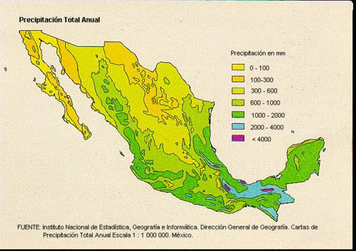 موسم کا نقشہ کے لئے میکسیکو
