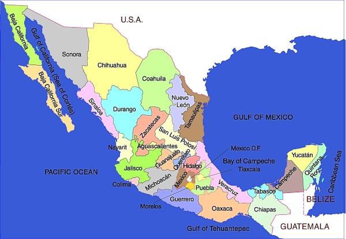 میکسیکو کے نقشے امریکہ