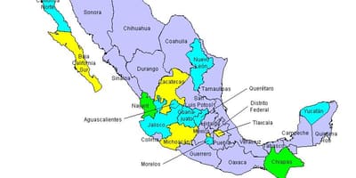 نقشہ کے Mexicos امریکہ